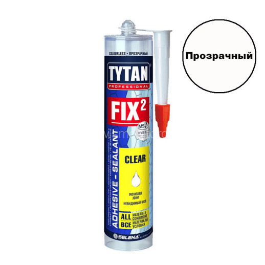 Клей-герметик TYTAN FIX2 Clear (прозрачный) 290 мл