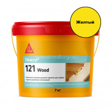Акриловый герметик Sika Sikacryl 121 Wood (желтый) 7 кг