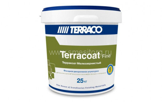Штукатурка фасадная декоративная Terracoat Fine "Шагрень" NP 25 кг