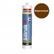 Силиконовый герметик SOUDAL Silirub 2 (коричневый) 300 мл