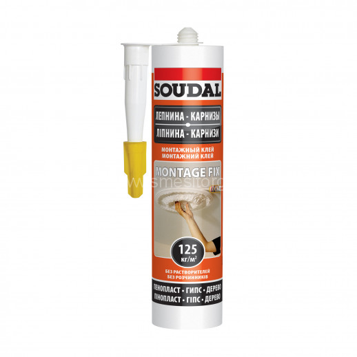 SOUDAL 50A Montage Fix монтажный клей (белый) 280 мл