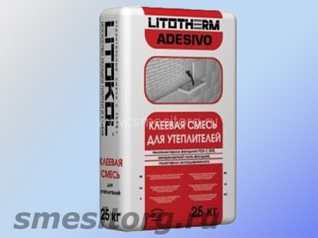 Клей цементный для теплоизоляции LITOKOL LITOTHERM Adesivo мешок 25 кг