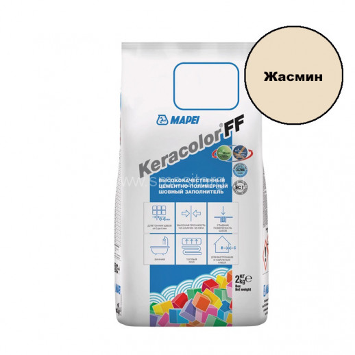 Цементная затирка для швов Mapei Keracolor FF №130 (Жасмин) 2кг