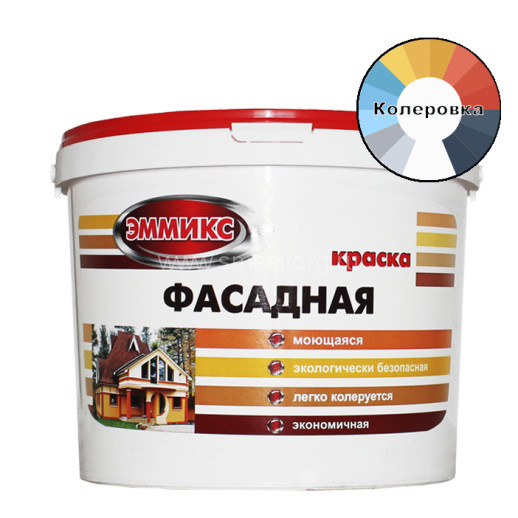 Водно-дисперсионная краска фасадная Эммикс Base C 9 л