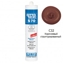 Силиконовый герметик OTTOSEAL S70 PREMIUM С32 (коричневый структурированный) 310мл