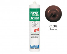 Силиконовый герметик OTTOSEAL S100 PREMIUM С1082 (каштан) 300мл