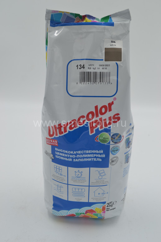 Цементная затирка для швов Mapei Ultracolor Plus №134 (Шелк) 2кг