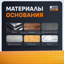 Гидроизоляционное полотно Schluter DITRA  (1м х 30M²) арт. DITRA2530M