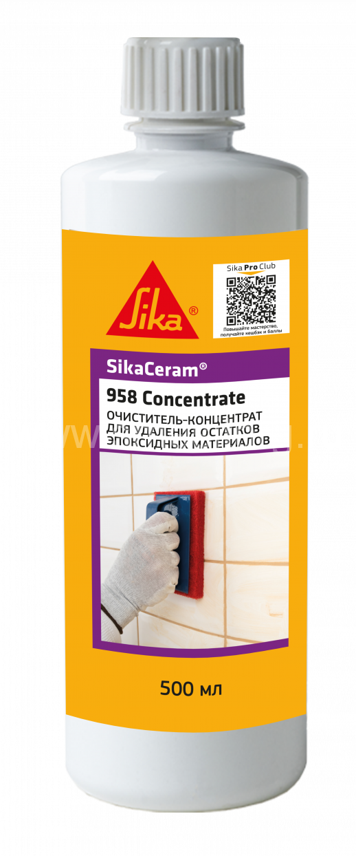 Очиститель для эпоксидной затирки SikaCeram-958 Concentrate 0.5 л