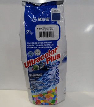 Mapei Ultracolor Plus № 172 (синий) затирка для швов от 2 до 20 мм 2 кг
