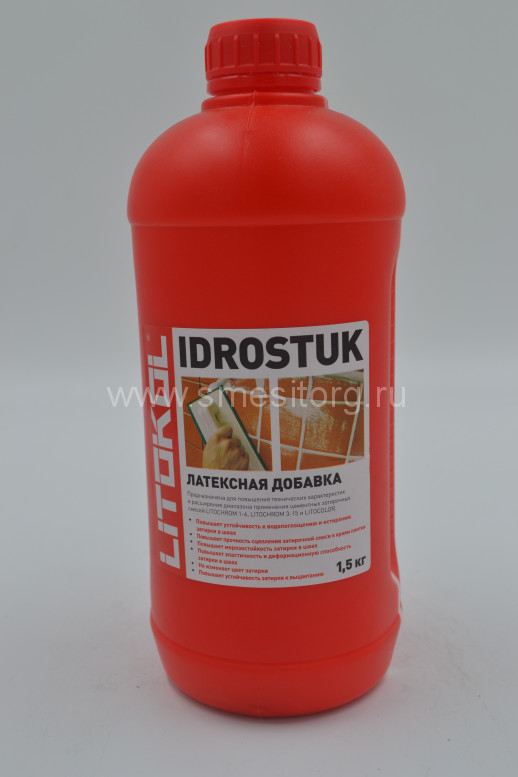 Добавка латексная для затирки Litokol IDROSTUK-М 1,5 кг