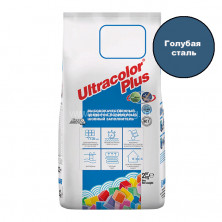 Цементная затирка для швов Mapei Ultracolor Plus №169 (Голубая сталь) 2кг