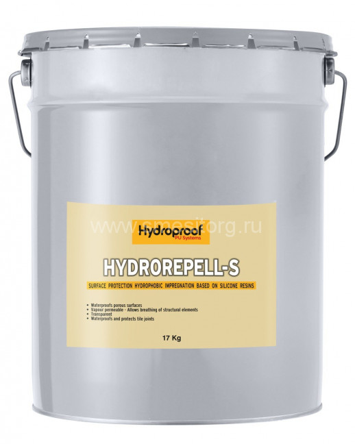 Cиликоновый гидрофобизатор Hydroproof HydroRepell-S 17л