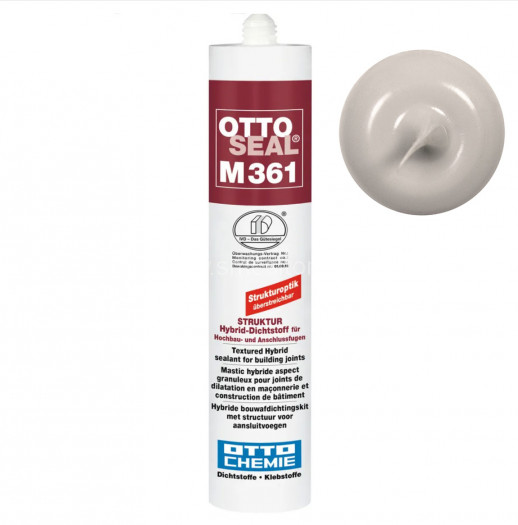 Фасадный полиуретановый клей-герметик OTTOSEAL M361 С102 (цементно-серый) 310мл