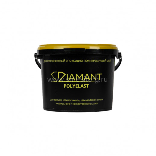 Двухкомпонентный эпоксидный клей для плитки Diamant Polyelast (белый) 3 кг