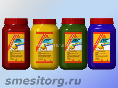 Краситель для бетона SikaCem Color красный Банка 1 кг