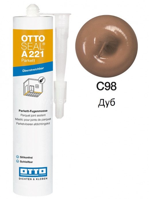 Акрилатный герметик OTTOSEAL Parkett A221 C98 (дуб) 310мл