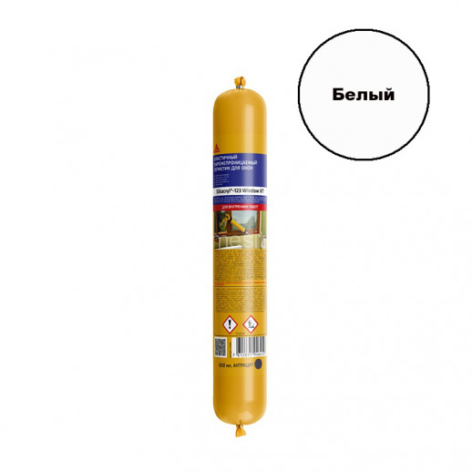 Акриловый герметик Sika Sikacryl 123 Window VT (белый) 600 мл