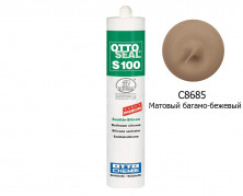 Силиконовый герметик OTTOSEAL S100 PREMIUM C8685 (матовый багамо-бежевый) 300мл