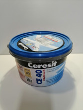 Ceresit CE 40 Aquastatic (мельба) цементная затирка для швов до 10 мм 2 кг