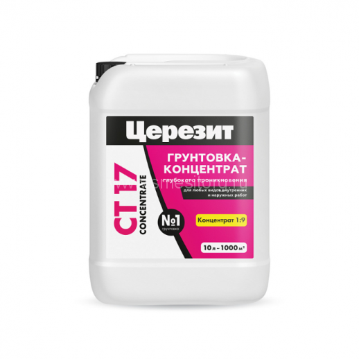 Грунтовка-концентрат Церезит CT 17/10 банка 10л