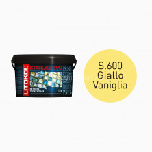 Litokol starlike evo S.600 GIALLO VANIGLIA эпоксидная затирка ведро 1 кг