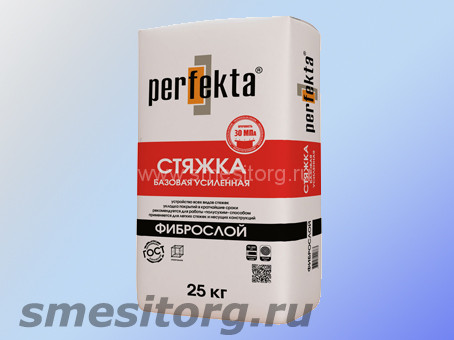 Стяжка пола толстослойная усиленная PERFEKTA "Фиброслой" ЗИМНЯЯ СЕРИЯ 25 кг