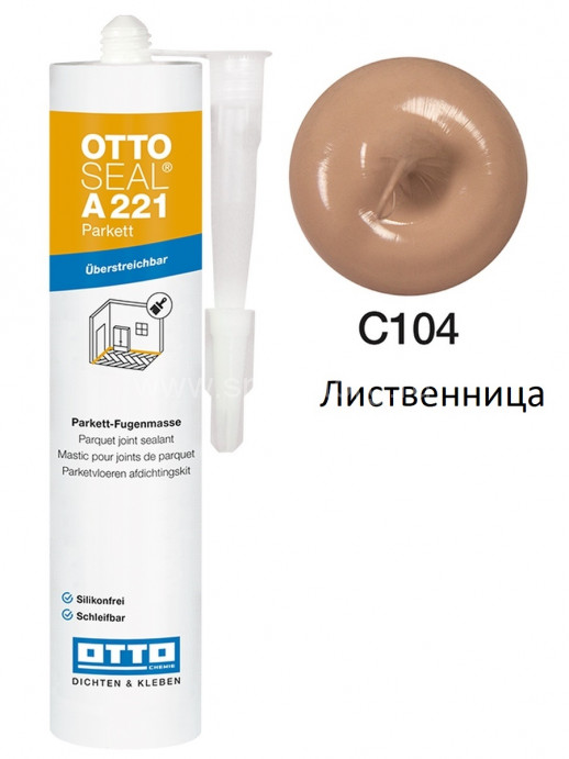 Акрилатный герметик OTTOSEAL Parkett A221 C104 (лиственница) 310мл