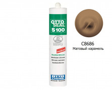 Силиконовый герметик OTTOSEAL S100 PREMIUM C8686 (матовый карамель) 300мл