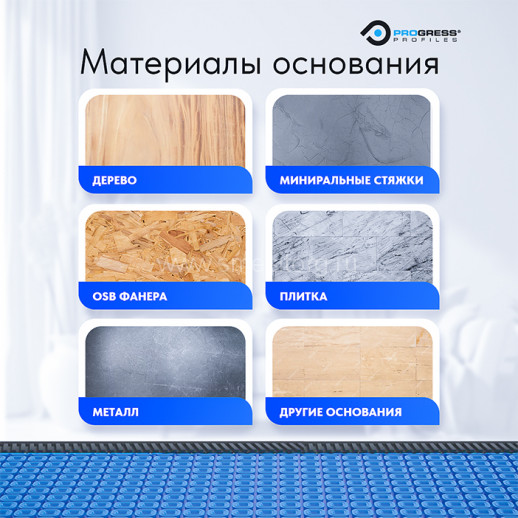 Гидроизоляционное полотно под теплый пол PRODESO HEAT GRIP 8 (рулон 13 M²) арт. PDESHG 131/E