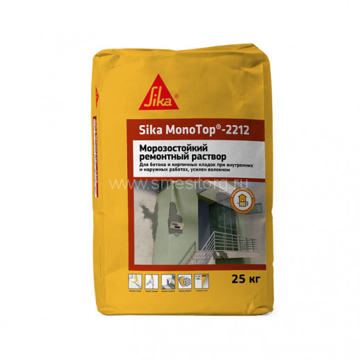 Смесь для ремонта бетона Sika MonoTop-2212 тиксотропного типа 25 кг