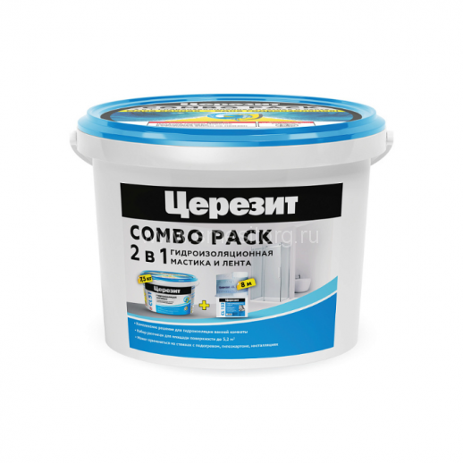 Комплект для гидроизоляции Церезит Combo Pack CL 51/7,5кг + CL152/8м