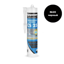 Затирка-герметик Церезит CS 25 №20 силиконовая (черная) 280 мл