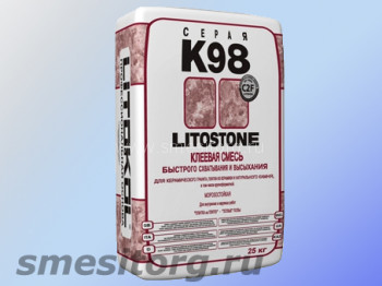 LITOKOL Litostone K98 (серый) эластичный цементный клей для плитки 5 кг