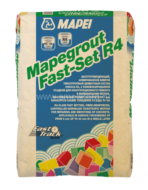Смесь для ремонта бетона Mapei Mapegrout Fast-Set R4 тиксотропного типа 25кг