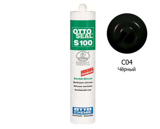Силиконовый герметик OTTOSEAL S100 PREMIUM С04 (черный) 300мл