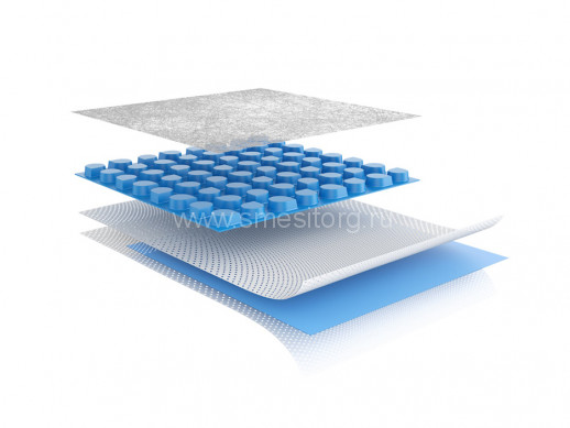 Дренажная мембрана под плитку PROGRESS PRODESO DRAIN 4 SYSTEM  (1M²)