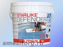 Litokol Starlike Defender С280 затирка эпоксидная для швов (серый) 1 кг