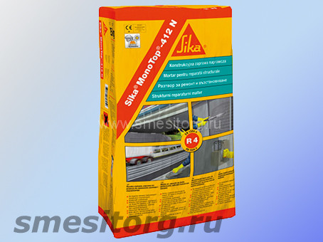 Смесь для ремонта бетона Sika MonoTop 412 тиксотропного типа 25 кг