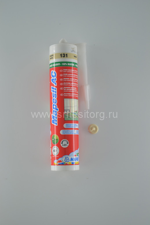 Силиконовый герметик-затирка MAPEI Mapesil AC №131 (ваниль) 310 мл