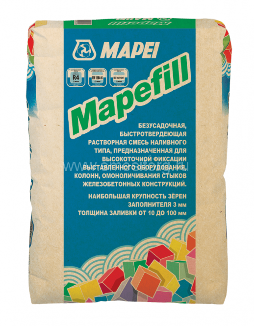 Раствор для анкеровки и подливки MAPEI MAPEFILL 25 кг