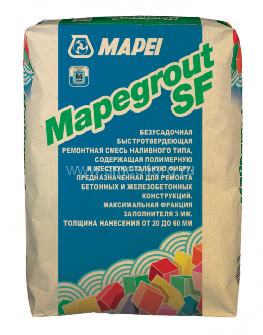 Смесь для ремонта бетона Mapei Mapegrout SF наливного типа 25кг