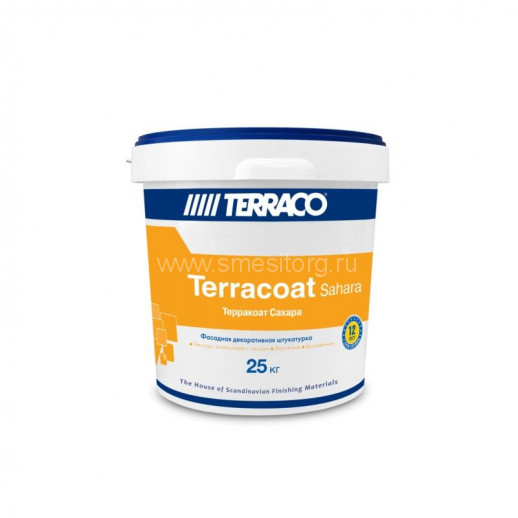 Штукатурка фасадная декоративная TERRACO Terracoat Sahara "шуба" (1,5 мм) 25 кг