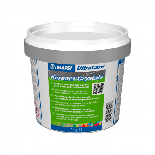 Мапеи Ultracare Keranet Crystal концентрировнный порошковый очиститель на кислотной основе 1кг