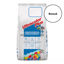 Цементная затирка для швов Mapei Ultracolor Plus №100 (Белый) 2кг