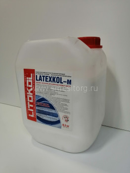 Litokol Latexkol-m латексная добавка для цементных клеевых смесей класса С1 (белый) 8.5 кг