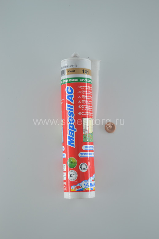 Силиконовый герметик-затирка MAPEI Mapesil AC №141 (карамельный) 310 мл