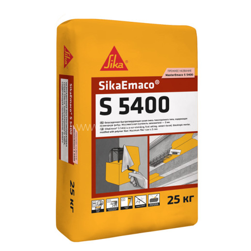 Смесь для ремонта бетона Sika SikaEmaco S 5400 тиксотропного типа 25 кг