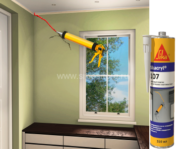 Герметик акриловый Sika Sikacryl-107 (белый) 300 мл