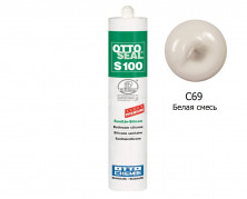 Силиконовый герметик OTTOSEAL S100 PREMIUM С69 (белая смесь) 300мл
